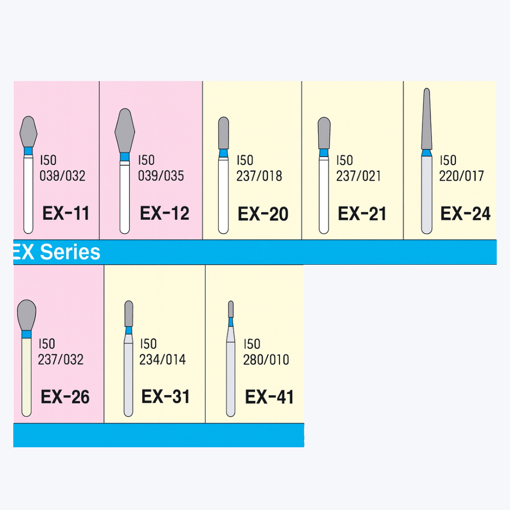 Mani Diamond Burs - Special (Extra) Shape / Ex Series